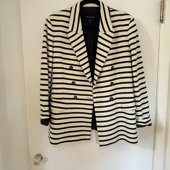 Massimo Dutti Stripped Blazer - Picture 2 of 6